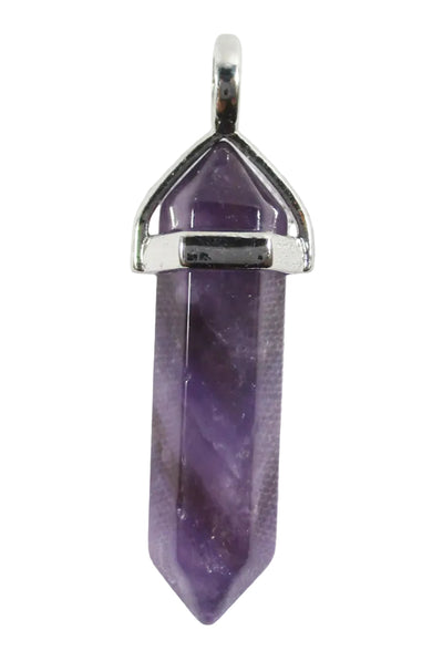 Chevron Amethyst Point Pendant | Crystal Jewellery | Point Pendants