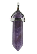 Chevron Amethyst Point Pendant | Crystal Jewellery | Point Pendants