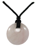Rose Quartz Donut Necklace | Crystal Jewellery | Crystal Necklaces