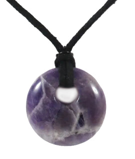 Chevron Amethyst Donut Necklace | Crystal Jewellery | Crystal Necklaces