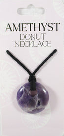 Chevron Amethyst Donut Necklace | Crystal Jewellery | Crystal Necklaces
