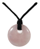 Rose Quartz Donut Necklace | Crystal Jewellery | Crystal Necklaces