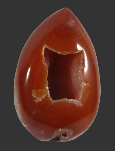 Druzy Carnelian Egg | Crystal Carvings | Polished Crystal Eggs