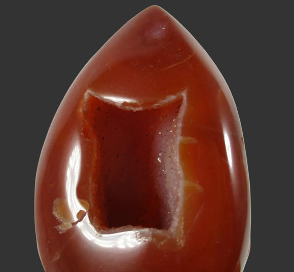 Druzy Carnelian Egg | Crystal Carvings | Polished Crystal Eggs