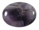 Chevron Amethyst Thick Thumb Stone | Cut & Polished Crystals | Polished Crystal Thumb Stones