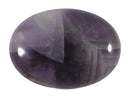 Chevron Amethyst Thick Thumb Stone | Cut & Polished Crystals | Polished Crystal Thumb Stones