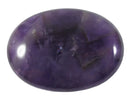 Chevron Amethyst Thick Thumb Stone | Cut & Polished Crystals | Polished Crystal Thumb Stones