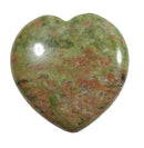 Mini Unakite Heart | Crystal Carvings | Polished Crystal Hearts