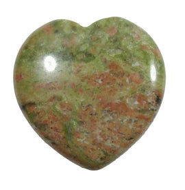 Mini Unakite Heart | Crystal Carvings | Polished Crystal Hearts