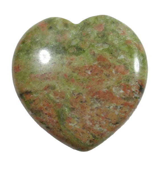 Mini Unakite Heart | Crystal Carvings | Polished Crystal Hearts