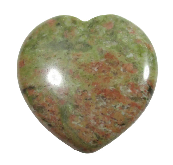 Mini Unakite Heart | Crystal Carvings | Polished Crystal Hearts