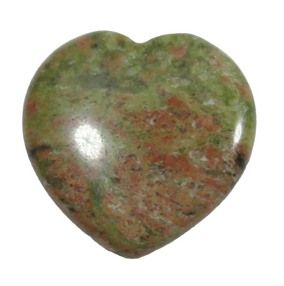 Mini Unakite Heart | Crystal Carvings | Polished Crystal Hearts
