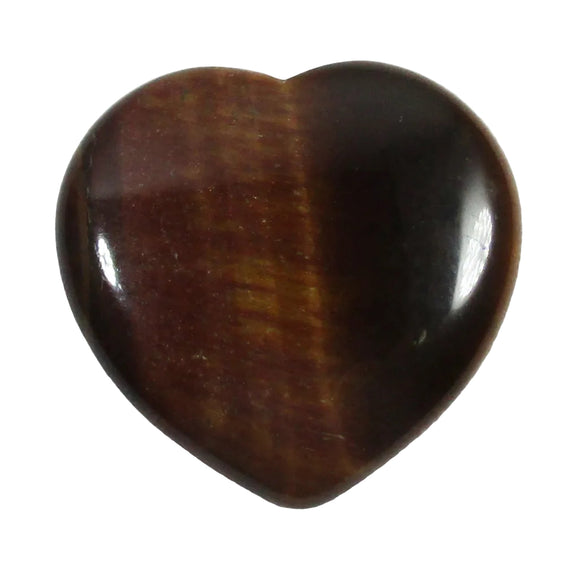 Mini Tigers Eye Heart | Crystal Carvings | Polished Crystal Hearts