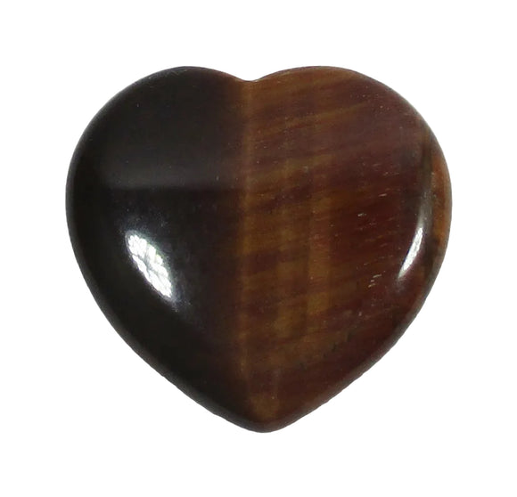Mini Tigers Eye Heart | Crystal Carvings | Polished Crystal Hearts