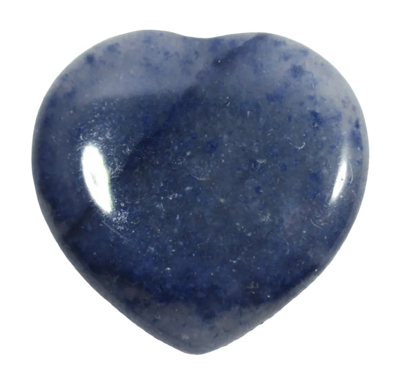 Mini Blue Quartz Heart | Crystal Carvings | Polished Crystal Hearts