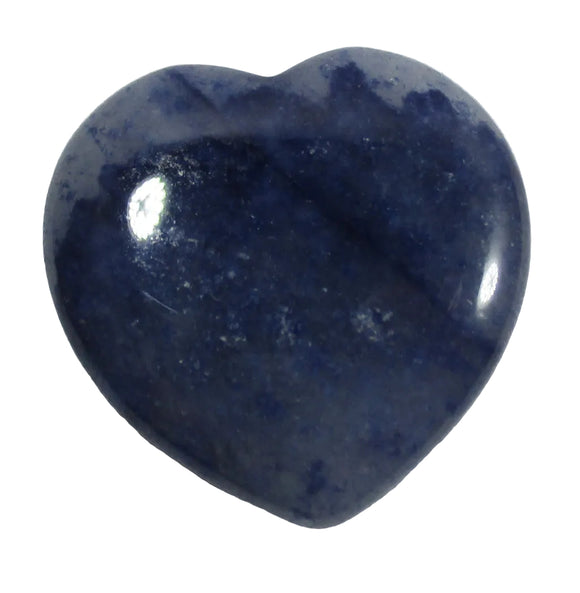 Mini Blue Quartz Heart | Crystal Carvings | Polished Crystal Hearts
