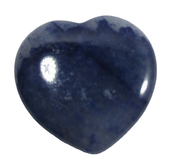 Mini Blue Quartz Heart | Crystal Carvings | Polished Crystal Hearts