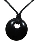 Obsidian Donut Necklace | Crystal Jewellery | Crystal Necklaces