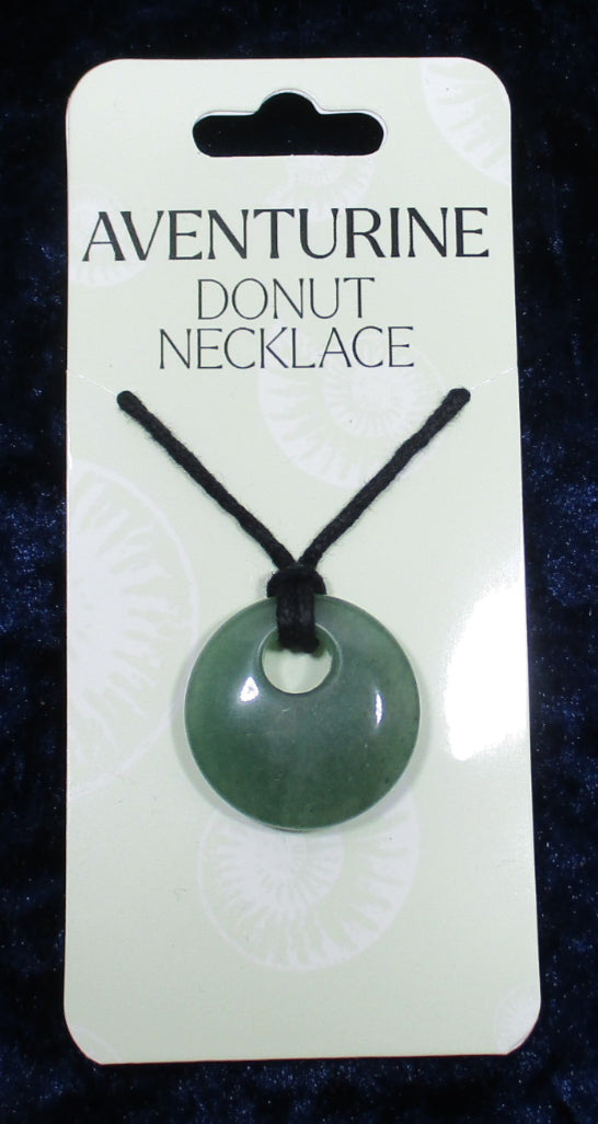 Aventurine Donut Necklace | Crystal Jewellery | Crystal Necklaces