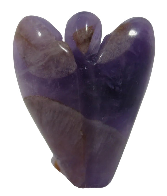 Chevron Amethyst Angel (Small) | Crystal Carvings | Crystal Angels