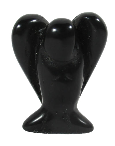 Black Onyx Angel (Small) | Crystal Carvings | Crystal Angels