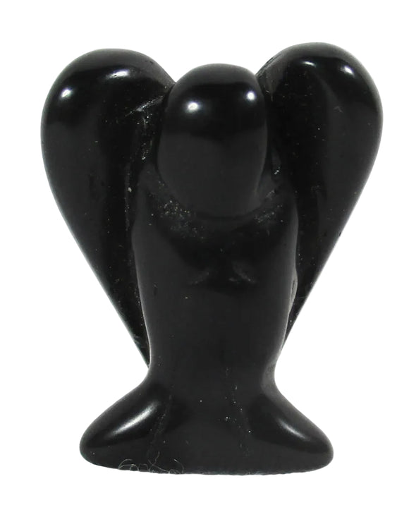 Black Onyx Angel (Small) | Crystal Carvings | Crystal Angels