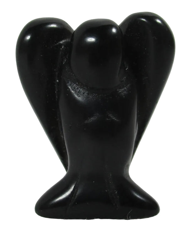 Black Onyx Angel (Small) | Crystal Carvings | Crystal Angels