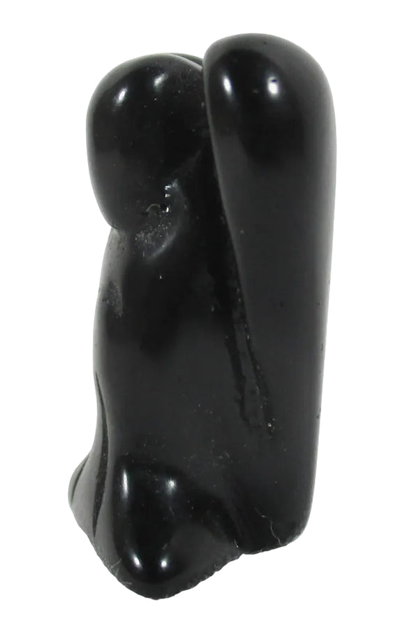 Black Onyx Angel (Small) | Crystal Carvings | Crystal Angels