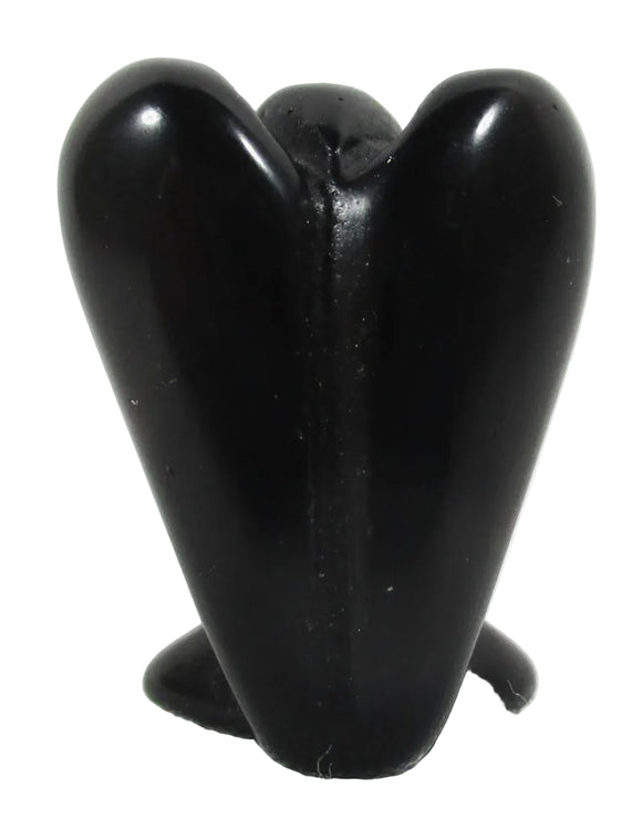 Black Onyx Angel (Small) | Crystal Carvings | Crystal Angels