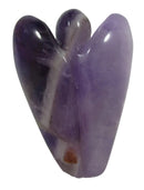 Chevron Amethyst Angel (Small) | Crystal Carvings | Crystal Angels