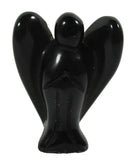 Black Onyx Angel (Small) | Crystal Carvings | Crystal Angels
