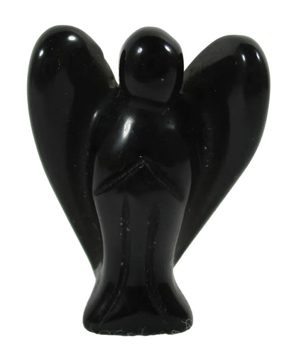 Black Onyx Angel (Small) | Crystal Carvings | Crystal Angels