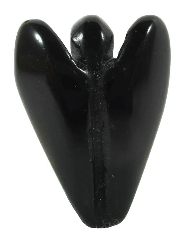 Black Onyx Angel (Small) | Crystal Carvings | Crystal Angels