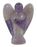 Chevron Amethyst Angel (Small) | Crystal Carvings | Crystal Angels