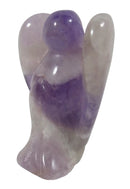 Chevron Amethyst Angel (Small) | Crystal Carvings | Crystal Angels