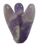 Chevron Amethyst Angel (Small) | Crystal Carvings | Crystal Angels