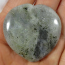 Labradorite  Heart Thumb Stone | Cut & Polished Crystals | Polished Crystal Thumb Stones