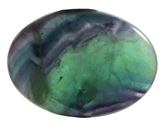 Rainbow Fluorite X Thick Palm Stone | Cut & Polished Crystals | Polished Crystal Palm Stones