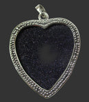 Blue Goldstone Heart Pendant | Crystal Jewellery | Crystal Pendants
