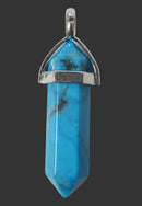 Turquoise Howlite Point Pendant | Crystal Jewellery | Point Pendants