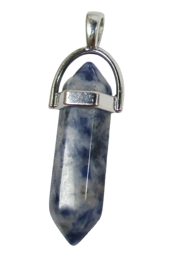 Sodalite Point Pendant | Crystal Jewellery | Point Pendants