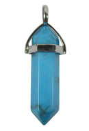 Turquoise Howlite Point Pendant | Crystal Jewellery | Point Pendants