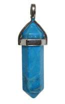 Turquoise Howlite Point Pendant | Crystal Jewellery | Point Pendants