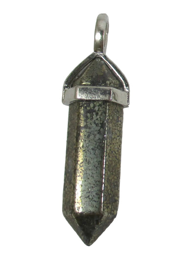 Pyrite Point Pendant | Crystal Jewellery | Point Pendants
