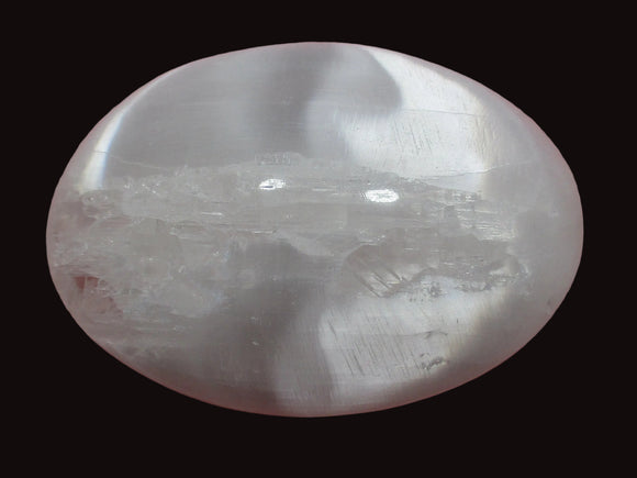 Selenite Palm Stone