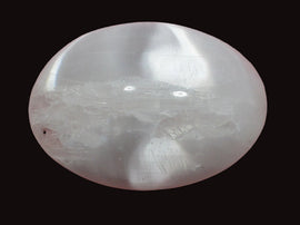 Selenite Palm Stone
