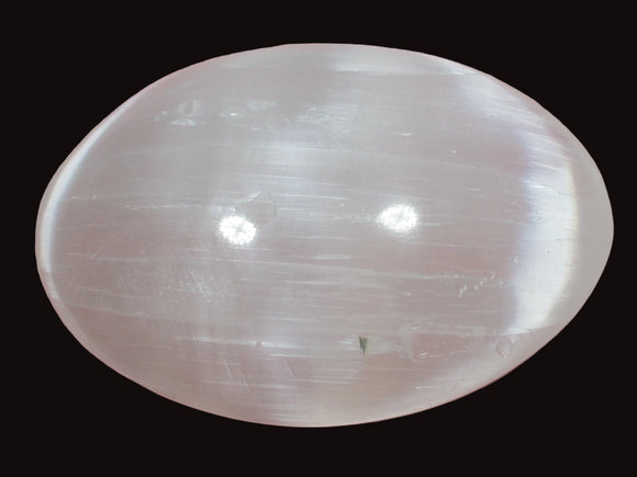 Selenite Palm Stone