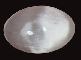 Selenite Palm Stone