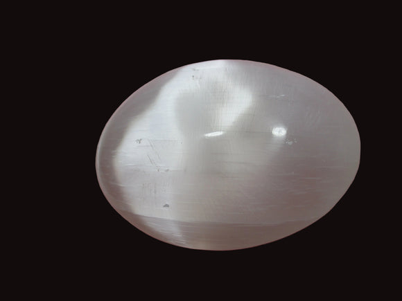 Selenite Palm Stone
