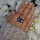 Adjustable Sodalite Square Ring | Crystal Jewellery | Gemstone Rings